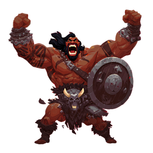 Barbarian Warrior Celebrating Vinyl Car Decal Sticker – Waterproof & UV-Resistant 3.4133333333333336"