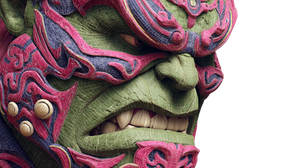 Chinese Hulk Mask Vinyl Car Decal Sticker – Waterproof & UV-Resistant 2.72"