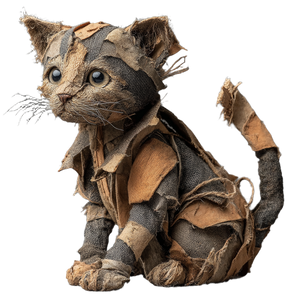 Rag Kitten Doll Vinyl Car Decal Sticker – Waterproof & UV-Resistant 6.826666666666667"