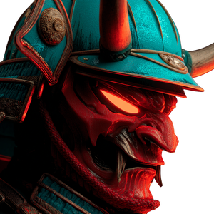 Angry Oni Samurai Vinyl Car Decal Sticker – Waterproof & UV-Resistant 3.4133333333333336" Angry Oni Samurai Vinyl Car Decal Sticker – Waterproof & UV-Resistant 3.4133333333333336"
