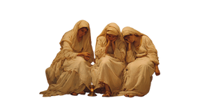 Hebrew Women Sleeping Vinyl Car Decal Sticker – Waterproof & UV-Resistant 2.56"