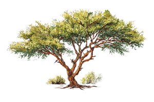 Acacia Tree V2 Vinyl Car Decal Sticker – Waterproof & UV-Resistant 2.986666666666667"