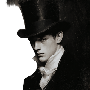 Enigmatic Top Hat Vinyl Car Decal Sticker – Waterproof & UV-Resistant 3.4133333333333336"