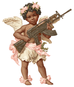 Vintage Armed Cupids Vinyl Car Decal Sticker – Waterproof & UV-Resistant 3.946666666666666