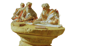 Roman Aristocrats Deliberating Vinyl Car Decal Sticker – Waterproof & UV-Resistant 5.12"