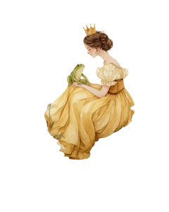 Enchanted Princess Frog Vinyl Car Decal Sticker – Waterproof & UV-Resistant 4.0"