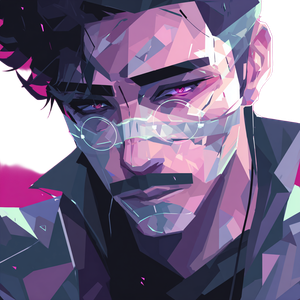 Cyberpunk Anime Portrait V6 Vinyl Car Decal Sticker – Waterproof & UV-Resistant 6.826666666666667"