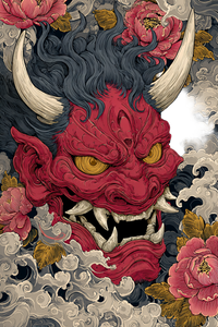 Oni Demon Tattoo V5 Vinyl Car Decal Sticker – Waterproof & UV-Resistant 4.4