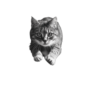 Running Cat V11 Vinyl Car Decal Sticker – Waterproof & UV-Resistant 3.4133333333333336"