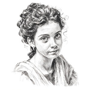 Nerdy Roman Woman Vinyl Car Decal Sticker – Waterproof & UV-Resistant 3.4133333333333336"