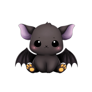 Kawaii Bat Vinyl Car Decal Sticker – Waterproof & UV-Resistant 6.826666666666667"