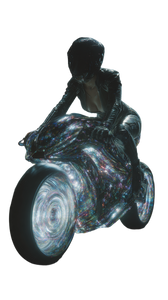 Futuristic Hoverboard Ride Vinyl Car Decal Sticker – Waterproof & UV-Resistant 4.8533333333333335"