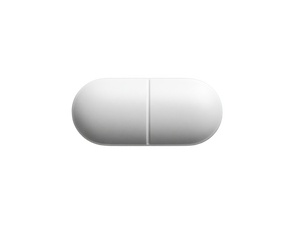 White Oval Pill Vinyl Car Decal Sticker – Waterproof & UV-Resistant 3.0933333333333333"