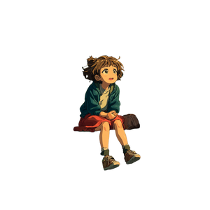 Anime Girl In Train Vinyl Car Decal Sticker – Waterproof & UV-Resistant 3.4133333333333336"