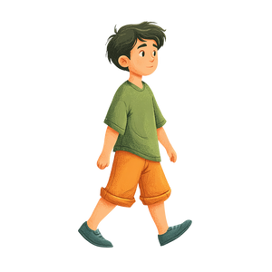 Boy In Garden Vinyl Car Decal Sticker – Waterproof & UV-Resistant 3.4133333333333336"