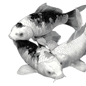 Koi Feeding Page Vinyl Car Decal Sticker – Waterproof & UV-Resistant 6.826666666666667"
