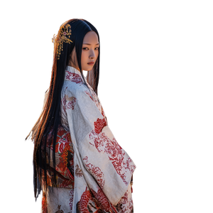 Elegant Kimono Model V2 Vinyl Car Decal Sticker – Waterproof & UV-Resistant 3.4133333333333336"
