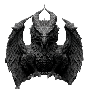 Gothic Gargoyle V3 Vinyl Car Decal Sticker – Waterproof & UV-Resistant 3.4133333333333336"