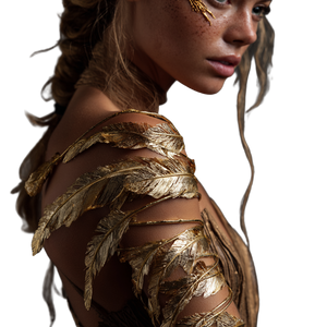 Golden Feather Armband Vinyl Car Decal Sticker – Waterproof & UV-Resistant 3.4133333333333336"