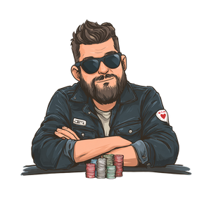 Confident Poker Player V2 Vinyl Car Decal Sticker – Waterproof & UV-Resistant 3.4133333333333336"