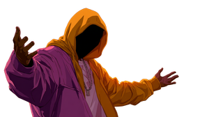 Hooded Hip Hop Gangster Vinyl Car Decal Sticker – Waterproof & UV-Resistant 2.72"