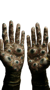 Eyed Hands Vinyl Car Decal Sticker – Waterproof & UV-Resistant 4.8533333333333335"