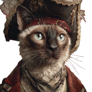 Pirate Siamese Cat V12 Vinyl Car Decal Sticker – Waterproof & UV-Resistant 3.4133333333333336" Pirate Siamese Cat V12 Vinyl Car Decal Sticker – Waterproof & UV-Resistant 3.4133333333333336"