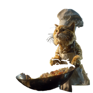 Chef Tabby Cat V5 Vinyl Car Decal Sticker – Waterproof & UV-Resistant 3.4133333333333336"