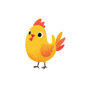 Happy Chicken V5 Vinyl Car Decal Sticker – Waterproof & UV-Resistant 3.4133333333333336"