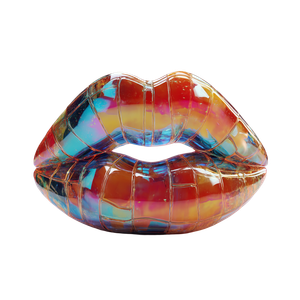 Glass Lips Vinyl Car Decal Sticker – Waterproof & UV-Resistant 6.826666666666667"