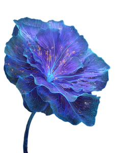 Sentient Glowing Flower Vinyl Car Decal Sticker – Waterproof & UV-Resistant 8.213333333333333"