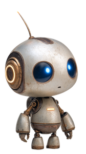 Little Iron Robot Vinyl Car Decal Sticker – Waterproof & UV-Resistant 4.8533333333333335"