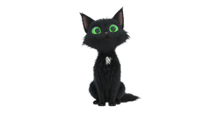 Pixar Black Cat V2 Vinyl Car Decal Sticker – Waterproof & UV-Resistant 5.4