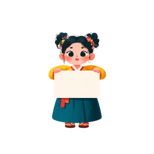 Hanbok Girl V2 Vinyl Car Decal Sticker – Waterproof & UV-Resistant 3.4133333333333336"