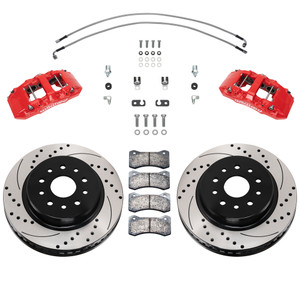 Upgrade Your Braking Power with Wilwood Aero6-DM Brake Kit | Large Capacity Solution for Towing and Off-Road | 6-Piston Red Caliper, 13.38 Inch Rotors