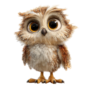 Fantastical Owl Creature Vinyl Car Decal Sticker – Waterproof & UV-Resistant 3.4133333333333336"