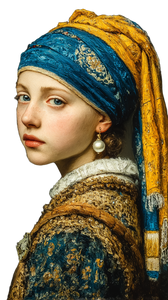 Dutch Girl Portrait Vinyl Car Decal Sticker – Waterproof & UV-Resistant 9.706666666666667"