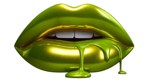 Neon Dripping Lips Vinyl Car Decal Sticker – Waterproof & UV-Resistant 5.4