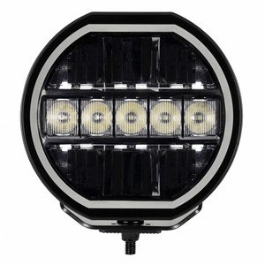 Light up the Road with Go Rhino 7 Inch Round LED Fog Light | Blackout Series | Combo Beam