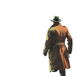 Noir Detective Chase V2 Vinyl Car Decal Sticker – Waterproof & UV-Resistant 3.4133333333333336"