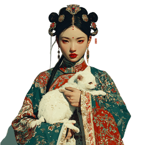Tang Dynasty Beauty V20 Vinyl Car Decal Sticker – Waterproof & UV-Resistant 3.4133333333333336"