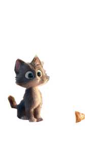 Pixar-Style Kitten Vinyl Car Decal Sticker – Waterproof & UV-Resistant 9.706666666666667"