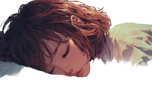 Sleeping Anime Girl V13 Vinyl Car Decal Sticker – Waterproof & UV-Resistant 2.72"