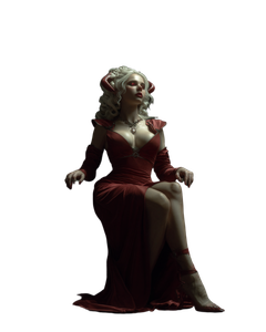 Vampire Empress V3 Vinyl Car Decal Sticker – Waterproof & UV-Resistant 4.0"
