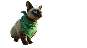 Adventurous Siamese Cat Vinyl Car Decal Sticker – Waterproof & UV-Resistant 2.72"