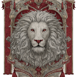 Regal Lion Banner Vinyl Car Decal Sticker – Waterproof & UV-Resistant 3.4133333333333336"
