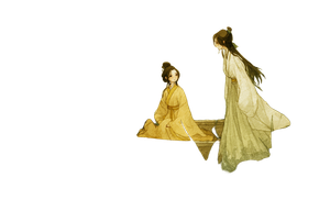 Hanfu On Boat Vinyl Car Decal Sticker – Waterproof & UV-Resistant 2.986666666666667"
