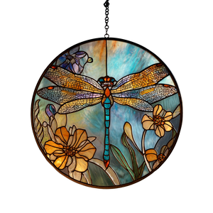 Dragonfly Suncatcher V2 Vinyl Car Decal Sticker – Waterproof & UV-Resistant 3.4133333333333336"