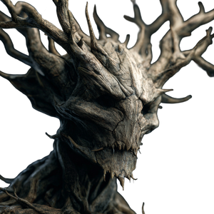 Twisted Tree Horror Vinyl Car Decal Sticker – Waterproof & UV-Resistant 3.4133333333333336"