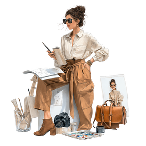 Fashion Illustrator Vinyl Car Decal Sticker – Waterproof & UV-Resistant 3.4133333333333336" Fashion Illustrator Vinyl Car Decal Sticker – Waterproof & UV-Resistant 3.4133333333333336"